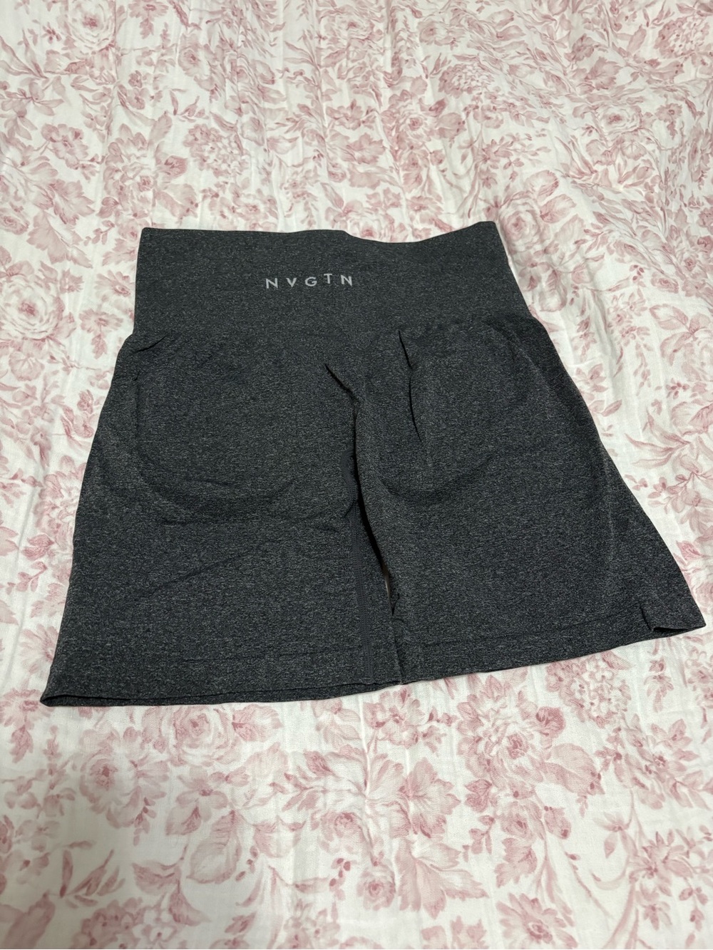NVGTN Charcoal High-Rise Active Shorts